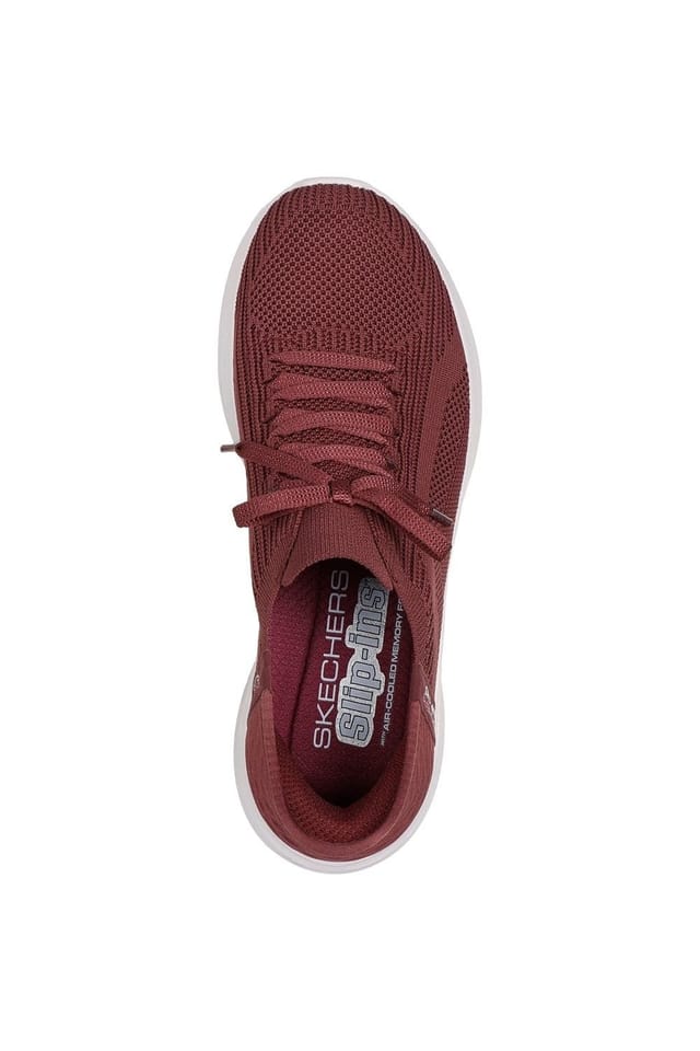 Skechers Skechers Women's Ultra Flex 3.0 Brilliant Path Trainers in Burgundy - 3