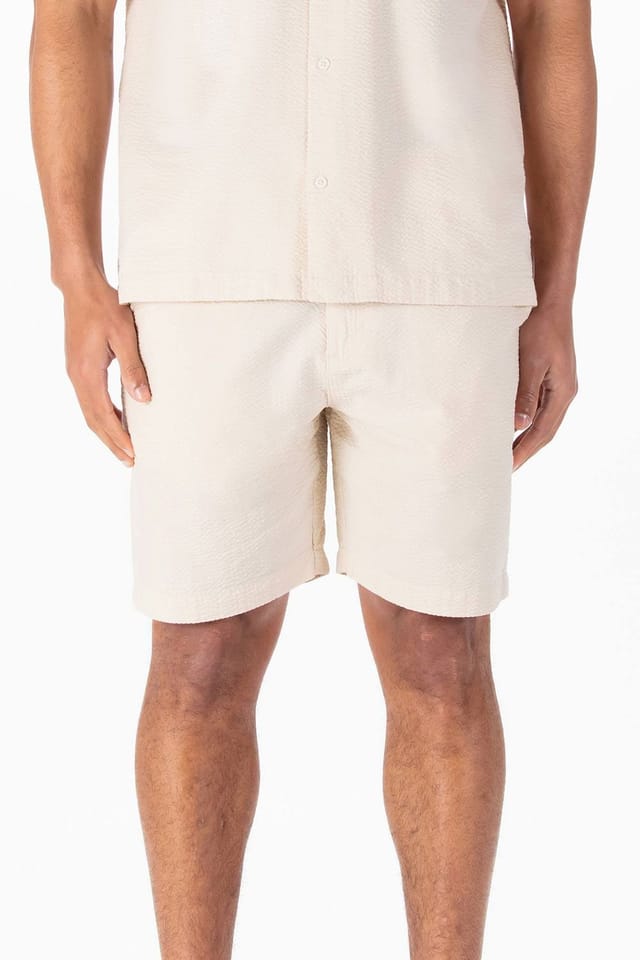 Luke 1977 Luke 1977 Men's Bay Shorts in Cream - 3