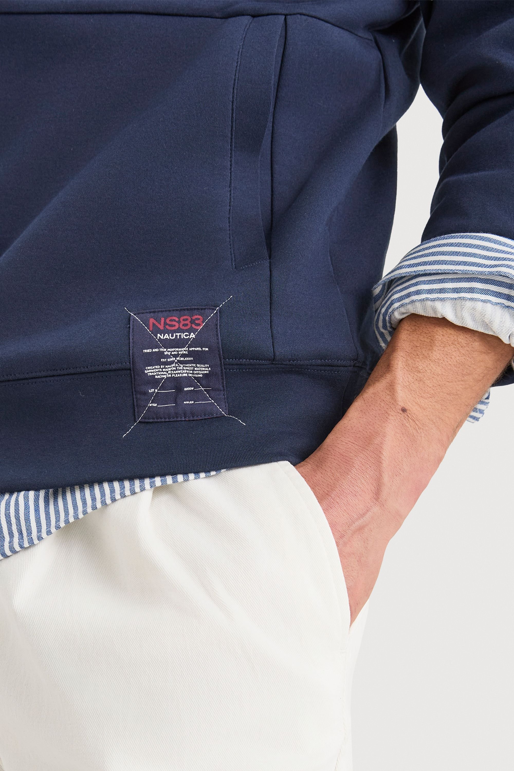 Nautica Nautica Men's Lumin 1/4 Zip Top in Dark Navy - 4