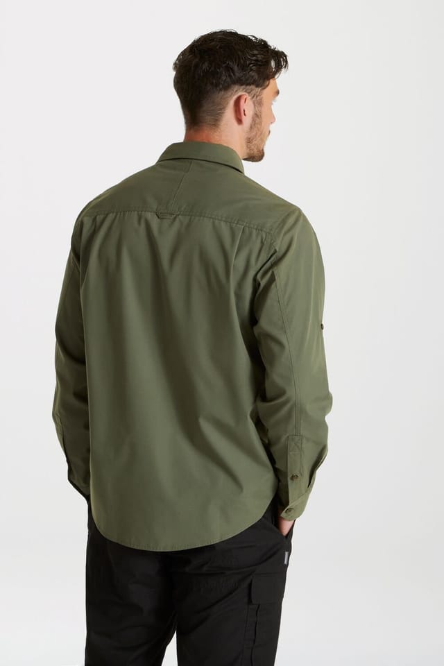 Craghoppers Craghoppers Men's 'Expert Kiwi' Long Sleeved Shirt in Green - 2