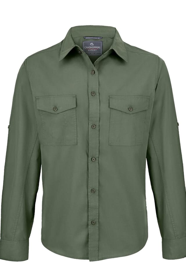 Craghoppers Craghoppers Men's 'Expert Kiwi' Long Sleeved Shirt in Green - 3