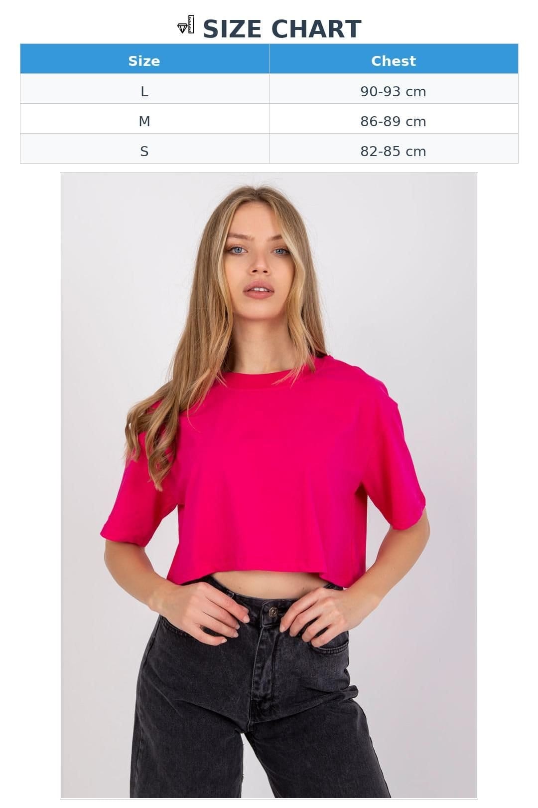Love Lace Love Lace Women's Loose Fit Short Sleeve T-Shirt Style 165156 in Fuchsia - 4