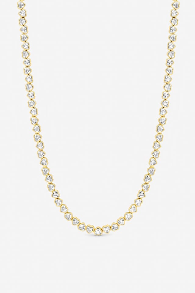 Jon Richard Jon Richard Women's Gold Plated Cubic Zirconia Heart Allway Necklace - 2