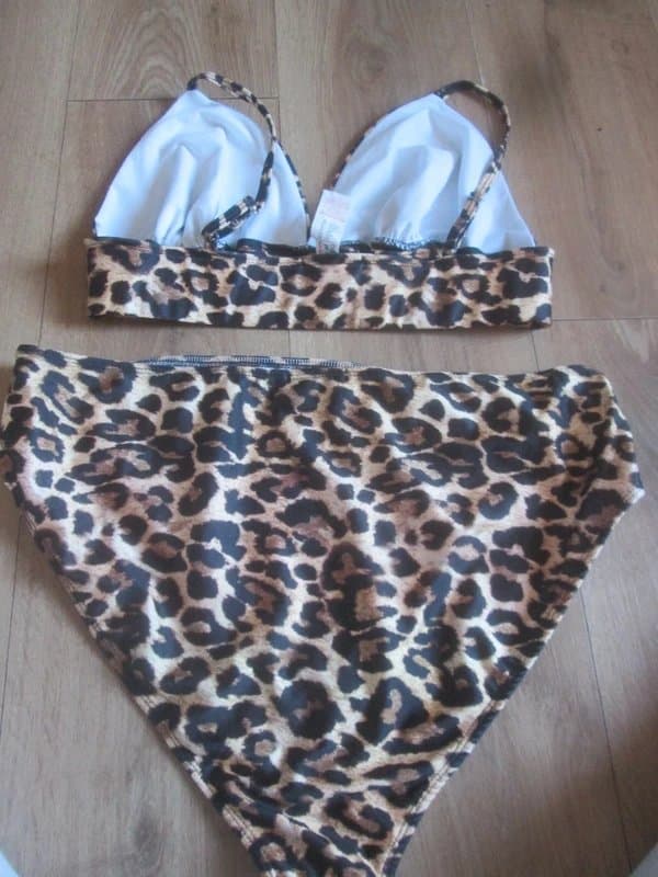 Boohoo Boohoo size 20 leopard print no padding or underwire Bikini brand new with no tags