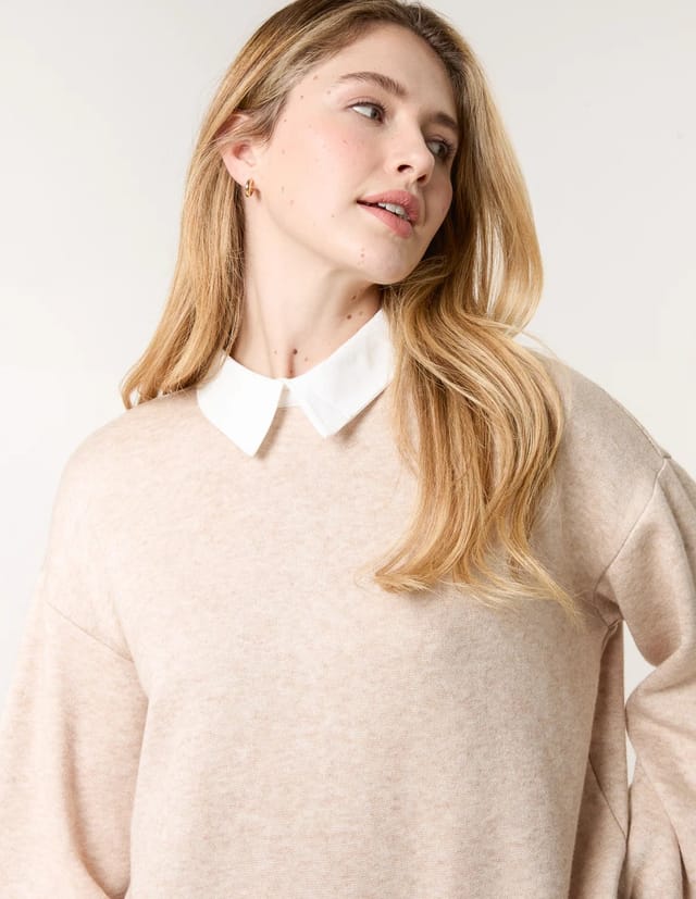 Blue Vanilla 2in1 Cut & Sew Sweater - 2
