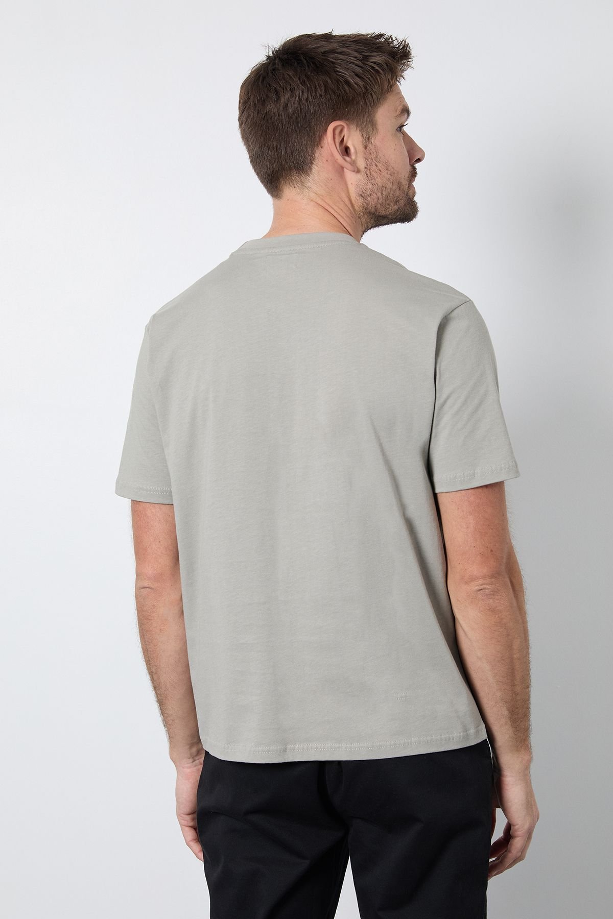 Burton Burton Men's Grey Crew Neck T-Shirt - 3