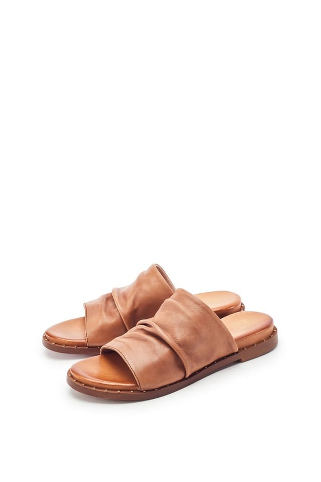 Moda In Pelle Moda In Pelle Women's 'Jerri' Leather Sandals in Tan - 2
