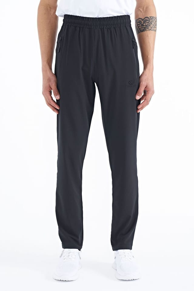 Tommy Life Tommy Life Men's Straight-Leg Pull-On Sweatpants in Black - 2