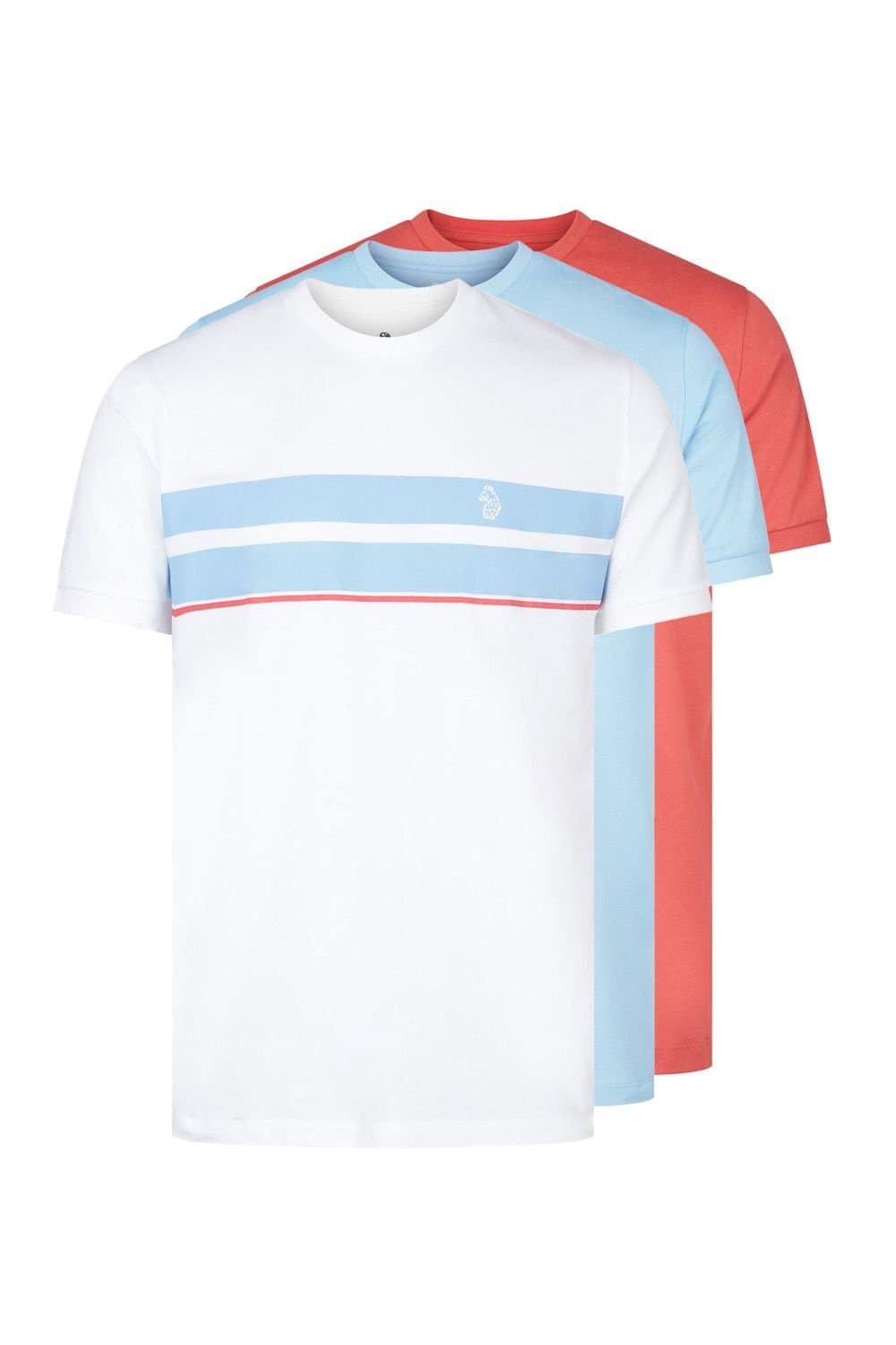 Luke 1977 Luke 1977 Men's Johnys 3 Pack T-Shirt in Light Red