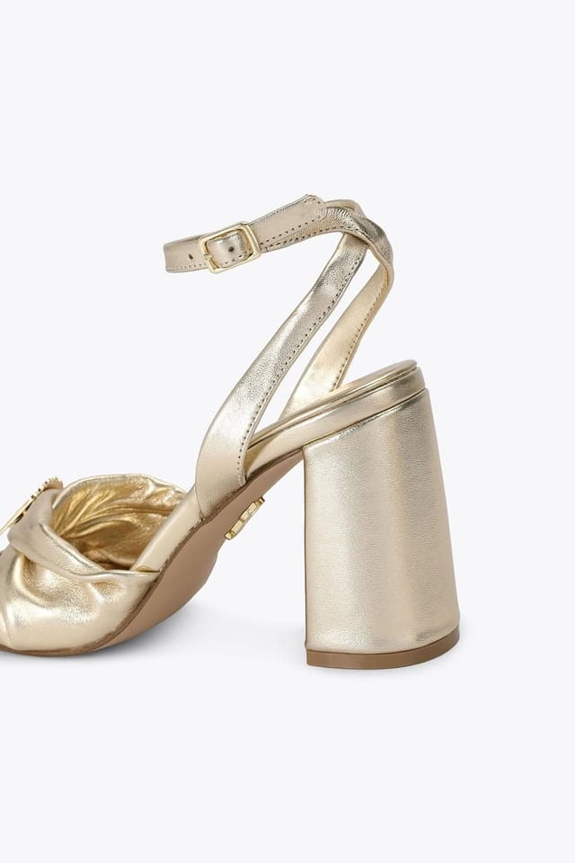 Steve Madden STEVE MADDEN Women's 'Montage Gold Leather' Heels - 3