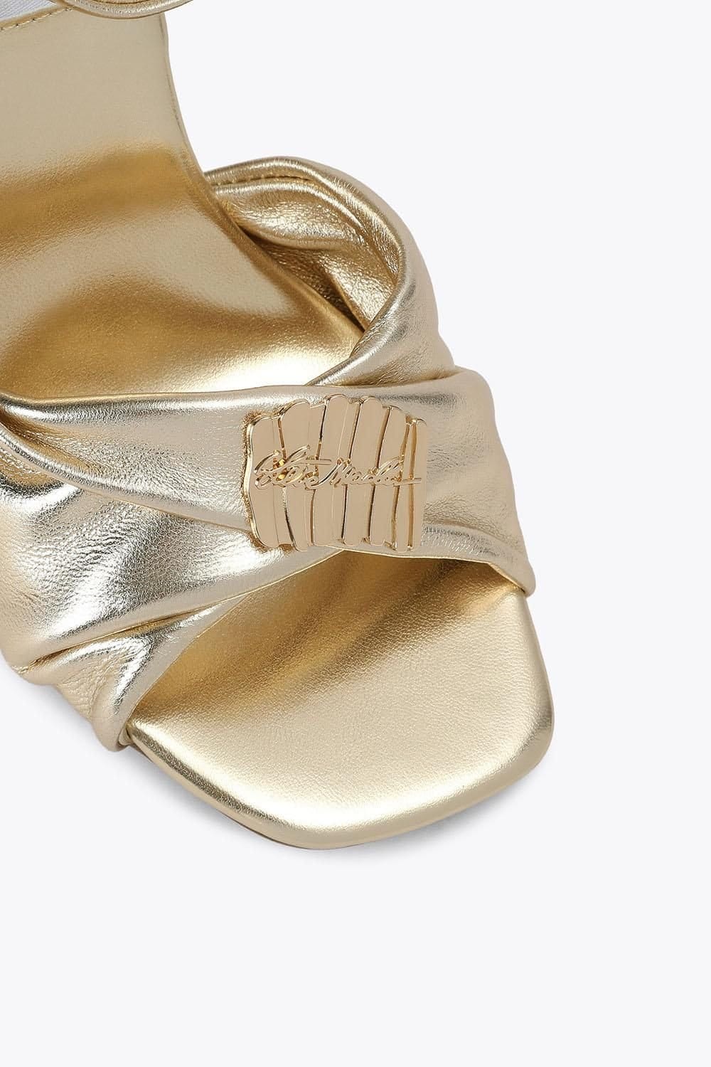 Steve Madden STEVE MADDEN Women's 'Montage Gold Leather' Heels - 4