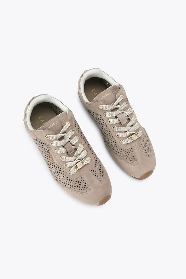 Carvela Carvela Women's 'Tivoli Laser Sneaker' Trainers in Taupe - 2