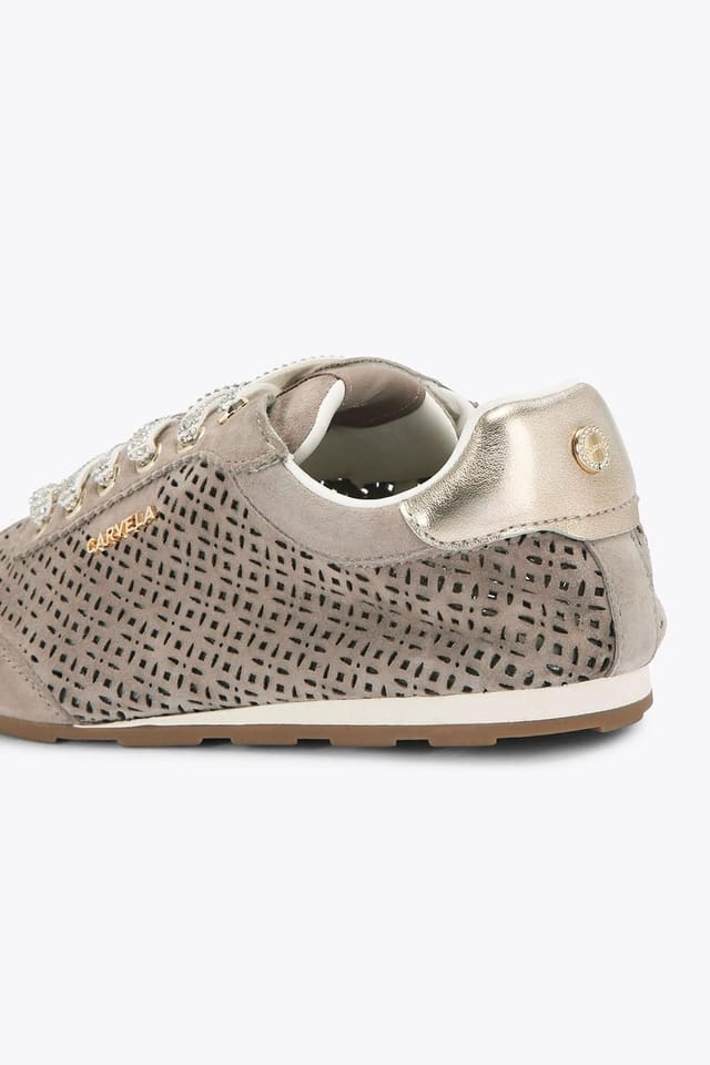Carvela Carvela Women's 'Tivoli Laser Sneaker' Trainers in Taupe - 3