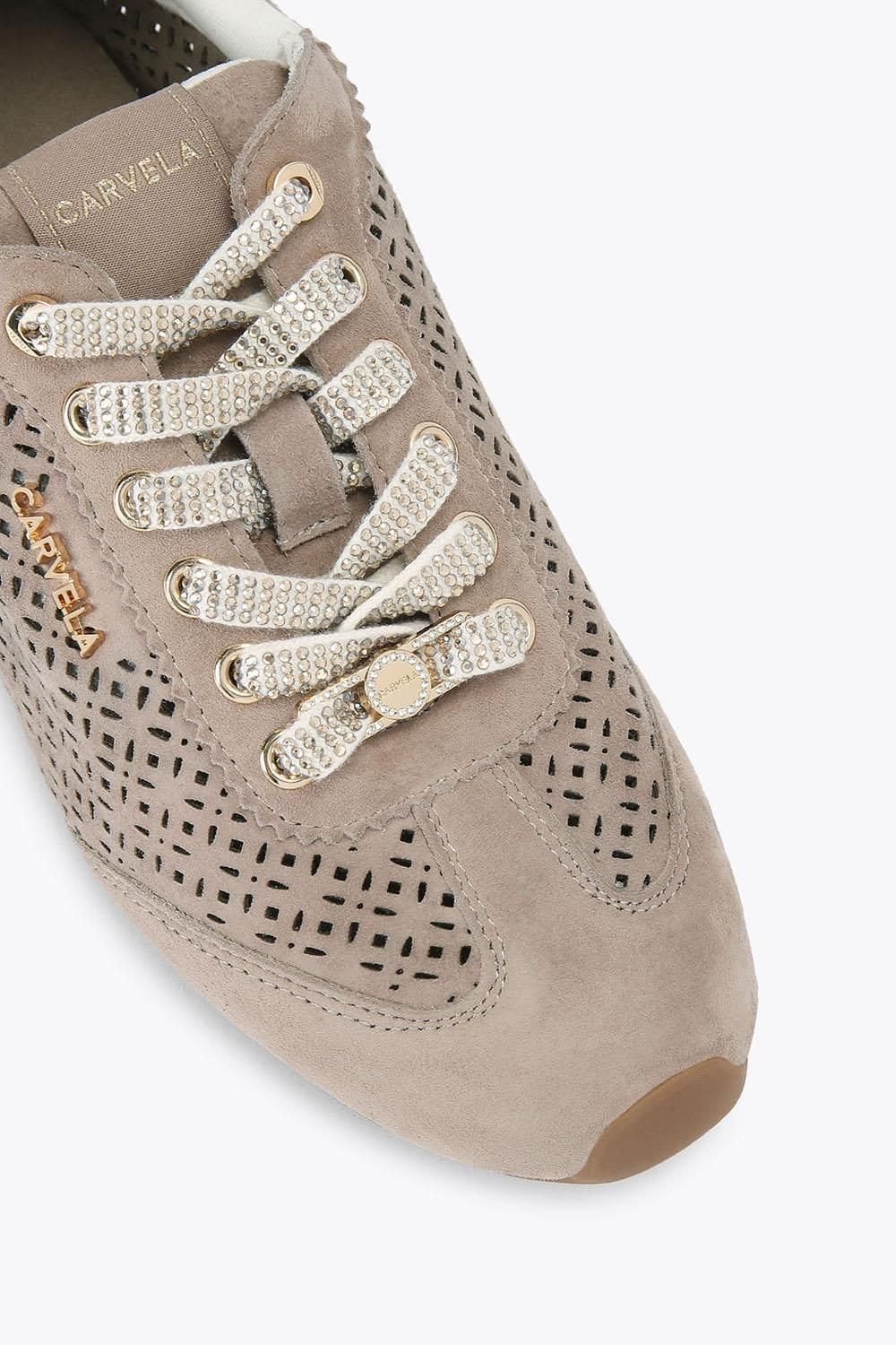 Carvela Carvela Women's 'Tivoli Laser Sneaker' Trainers in Taupe - 4