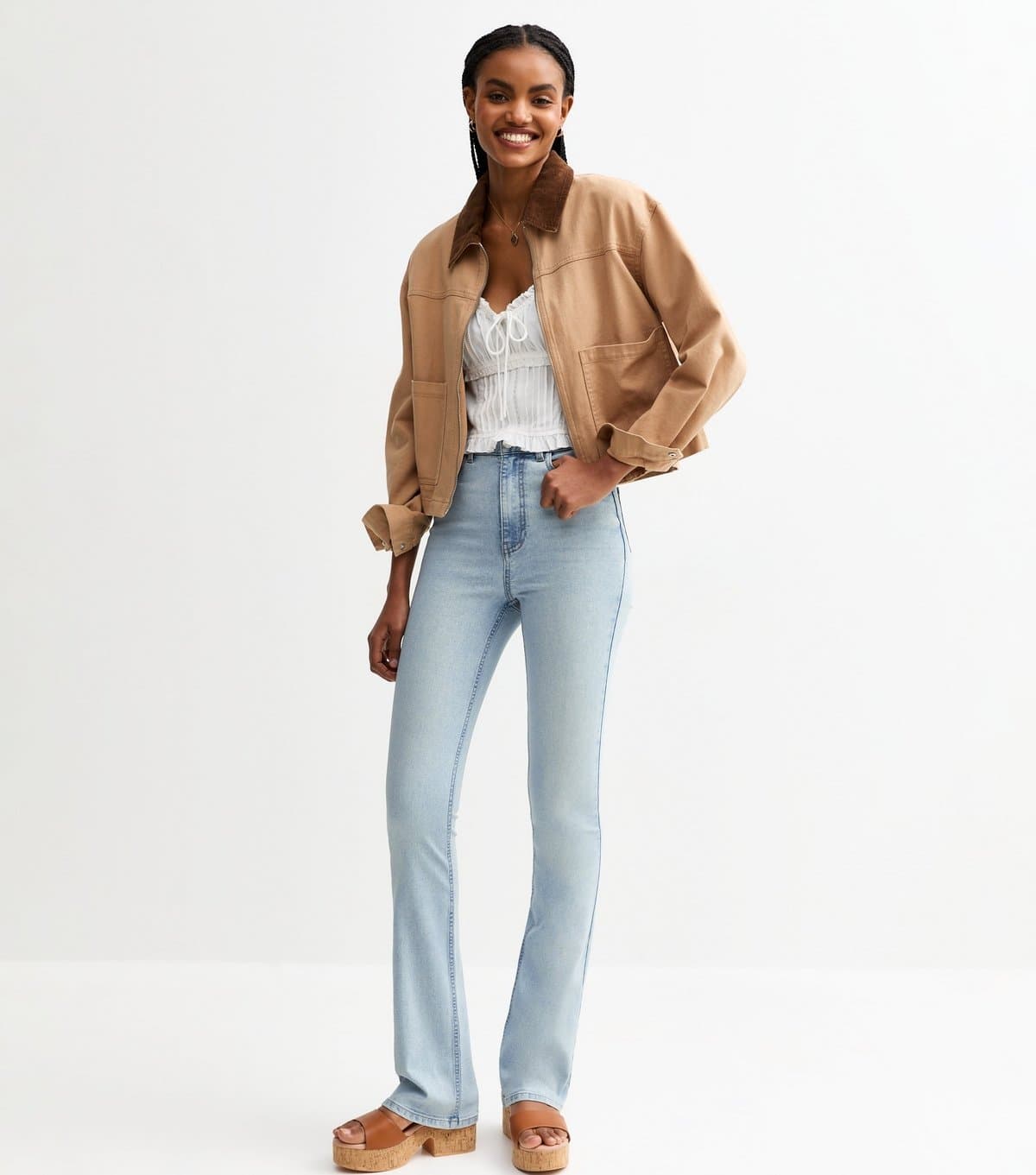 New Look Women's Tall Light Blue Bootcut Leg Jeans New Look