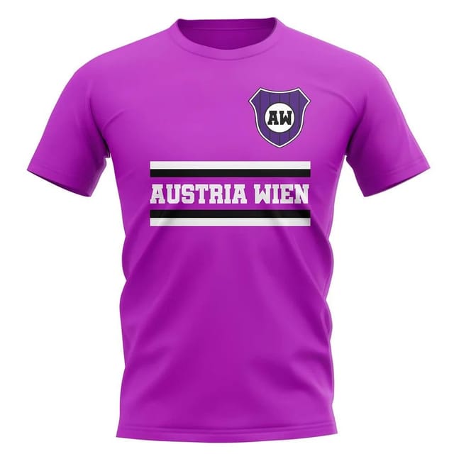 Austria Austria Men's Personalised Wien Core Football Club T-Shirt in Purple - 2