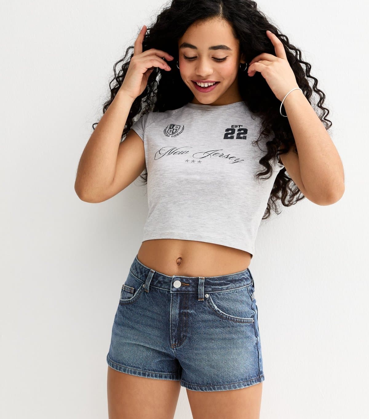 New Look Girls' Blue Denim Shorts New Look