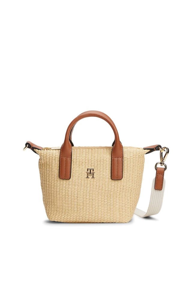Tommy Hilfiger Tommy Hilfiger Women's Popette Micro Tote Raffia Natural Raffia - 2