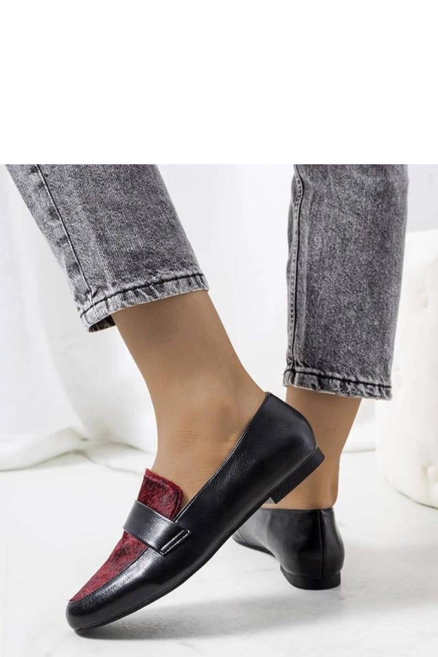 Love Lace Love Lace Women's Elegant Slip On Moccasin Half Shoes with Insole in Black - 3