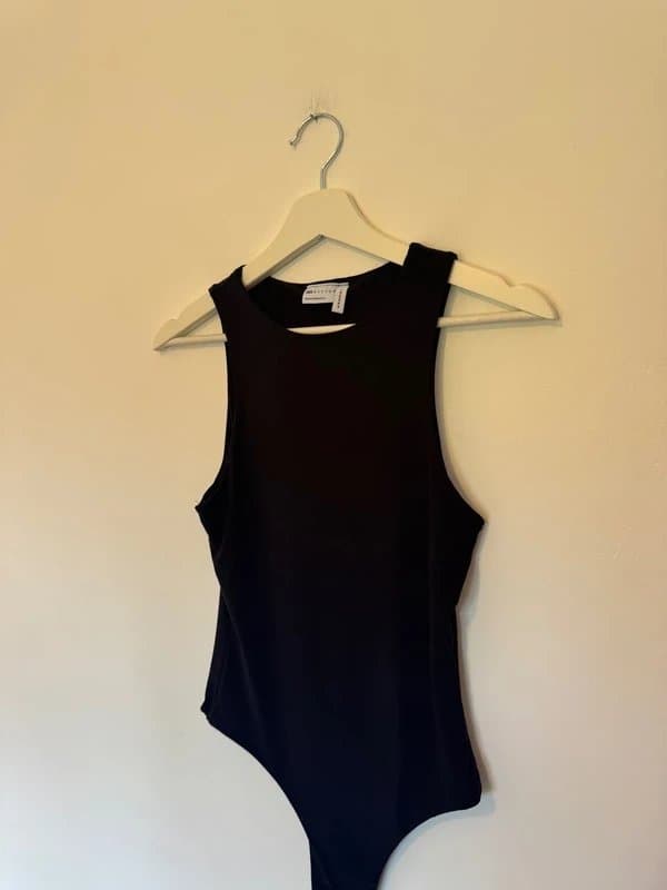 ASOS Design Asos Vest Bodysuit Size 10 Black