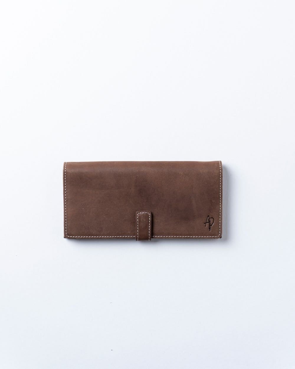Alexander Pace Alexander Pace Men's 'Alberta' Long Leather Vintage Wallet in Brown - 1