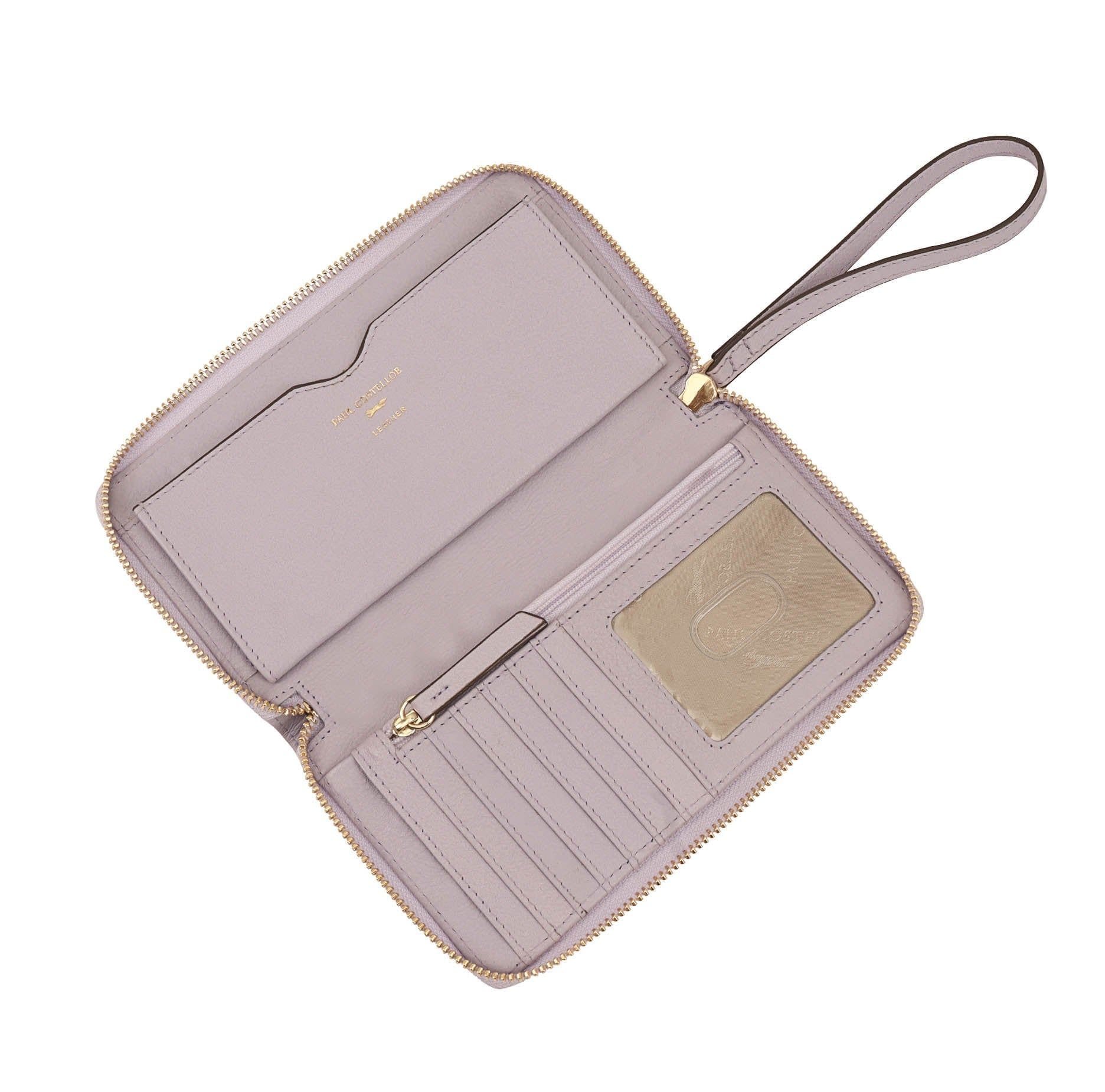 Paul Costelloe Paul Costelloe Women's Tansy Leather Travel Purse in Lavender - 4