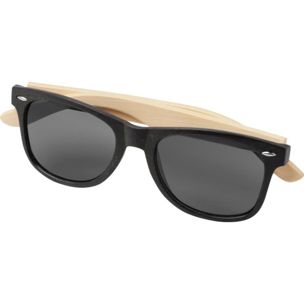 Avenue Avenue Men's Sun Ray Bamboo Sunglasses in Black - 2