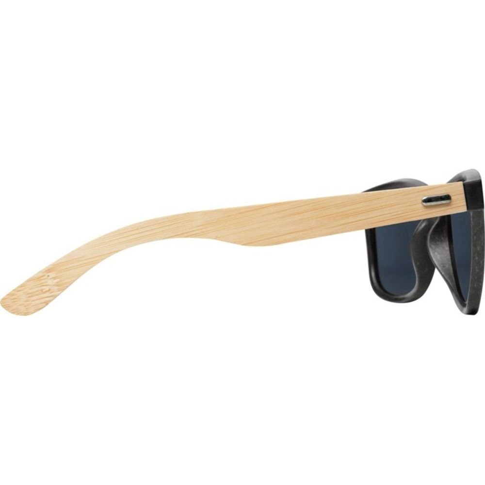 Avenue Avenue Men's Sun Ray Bamboo Sunglasses in Black - 3