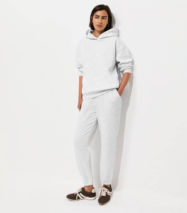 New Look Women's Grey Oversized Jersey Hoodie New Look - 3