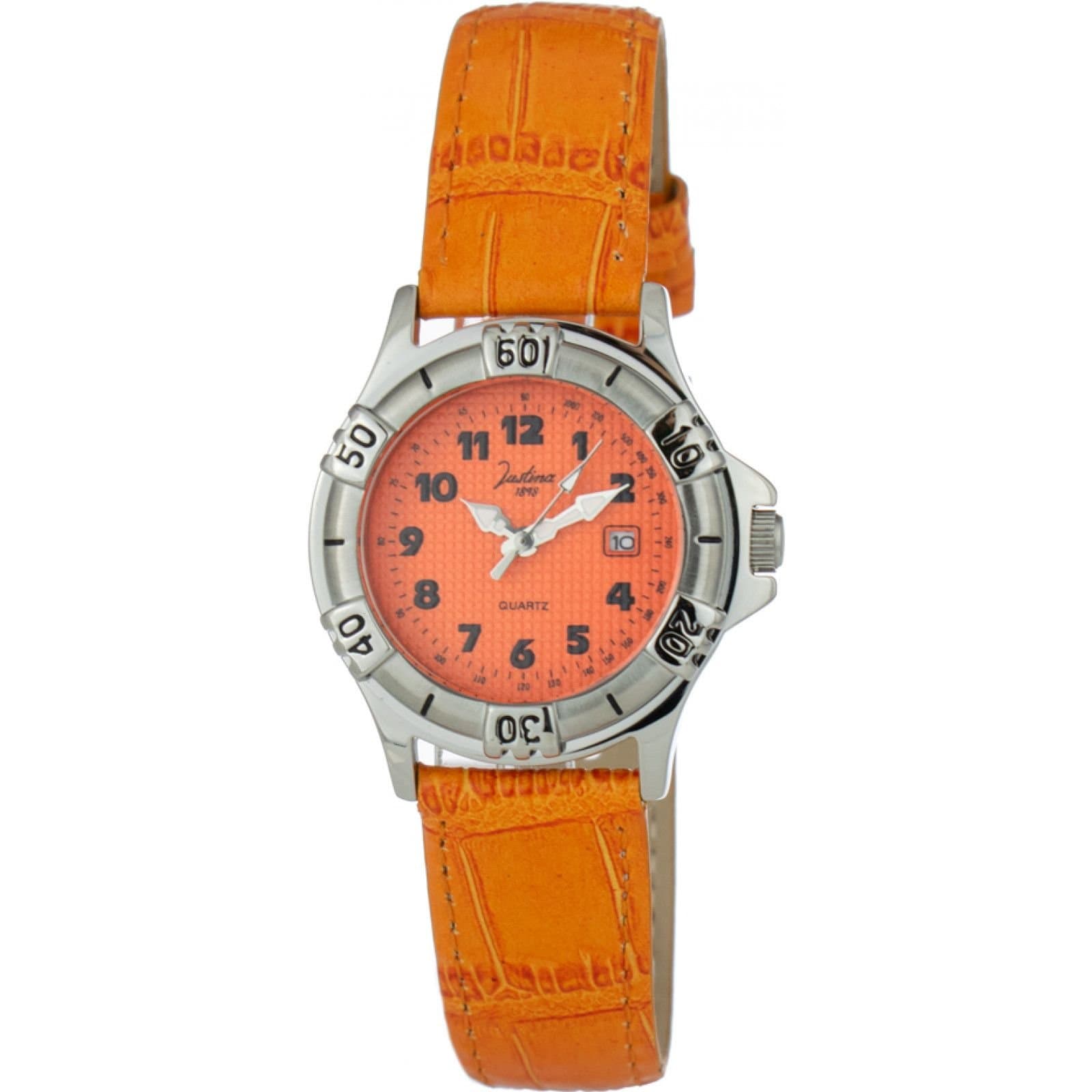 Justina Justina Women's 32551 30mm Quartz Watch in Orange
