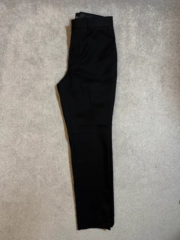 Primark Men’s Primark Black Slim Fit Suit Trousers – W30 L30
