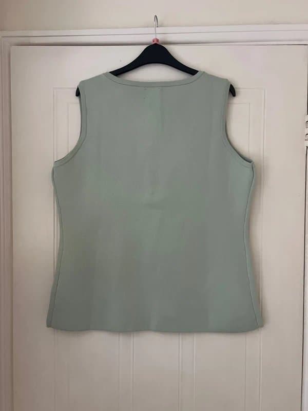 ASOS Design ASOS design sage green waistcoat top with gold buttons size L ( 16 - 18 ) . New & Tagged