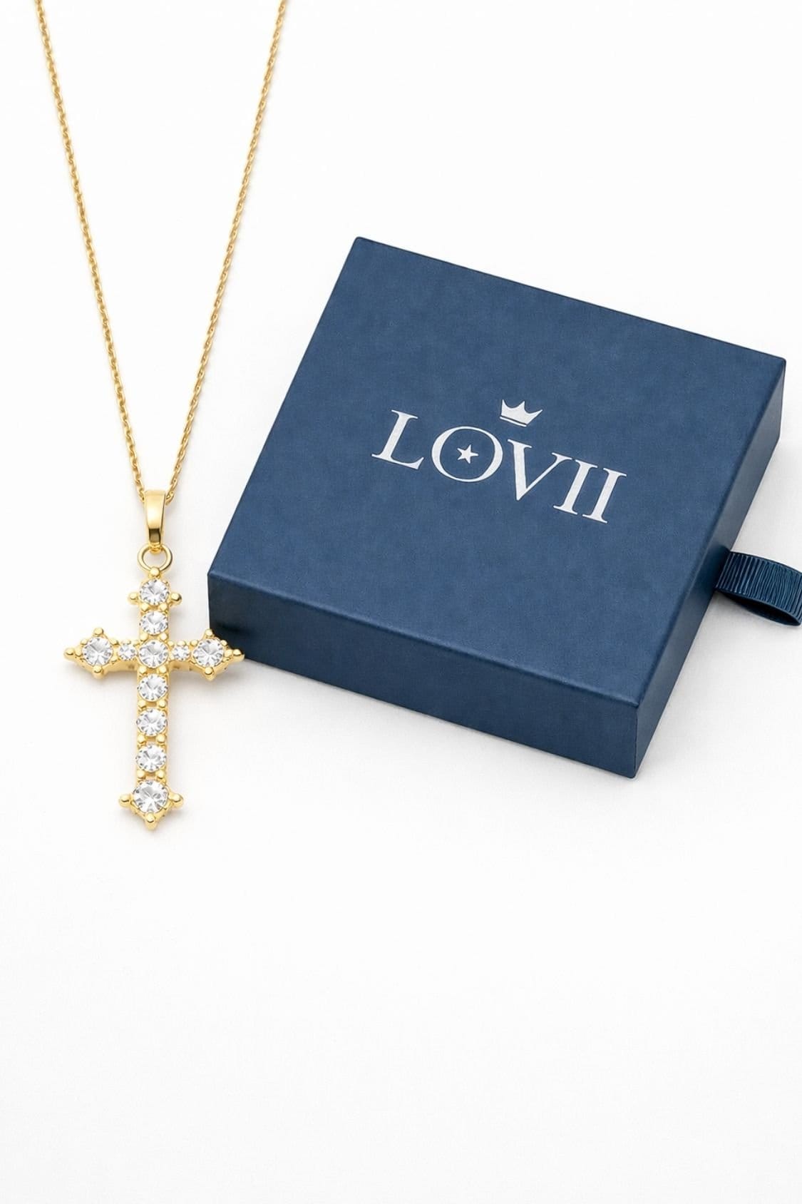 Lovii Lovii Women's Timeless Cross Pendant Necklace with Radiant Detailing in Silver - 4
