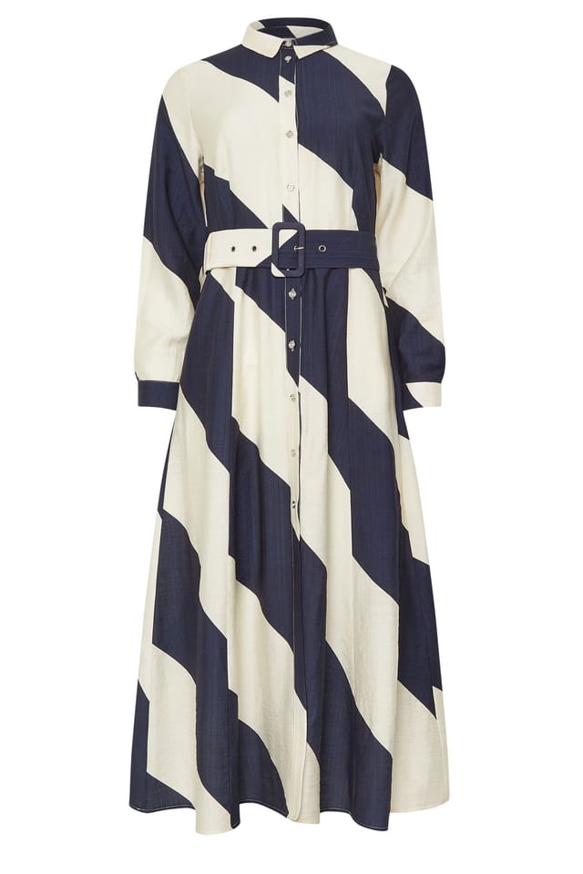 Star By Julien Macdonald Star by Julien Macdonald Women's Stripe Print Shirt Dress in Blue - 2
