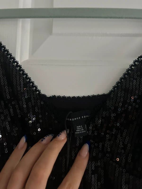 Bershka Bershka Sequin Sparkly Top