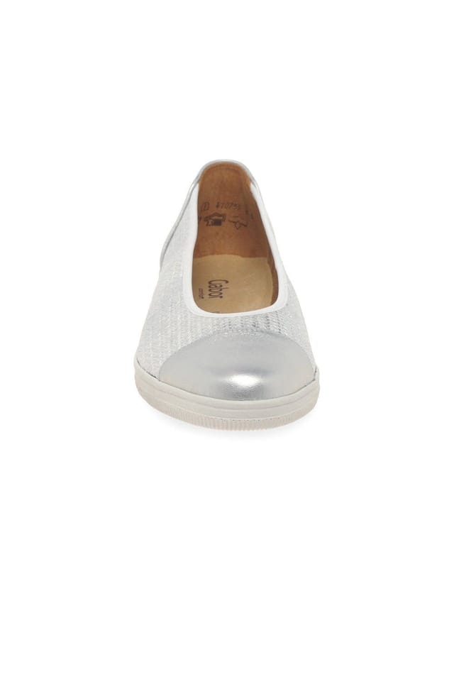 Gabor Gabor Women's 'Petunia' Low Heeled Pumps in Silver - 3