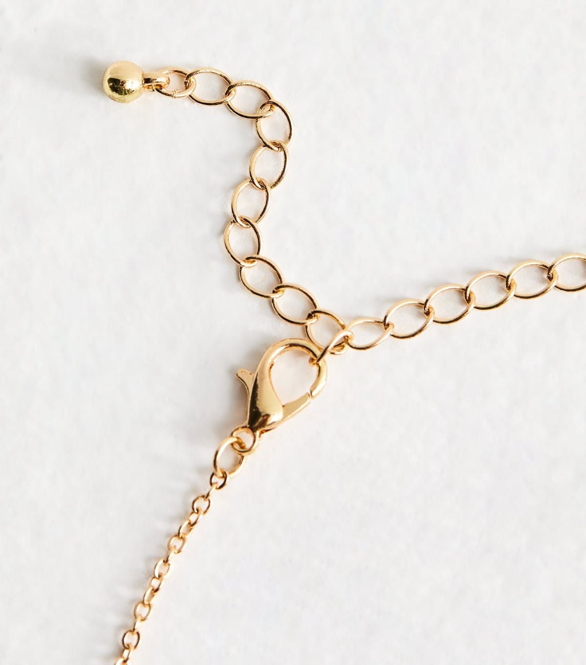 New Look Gold Tone Diamanté Cross Necklace New Look - 4