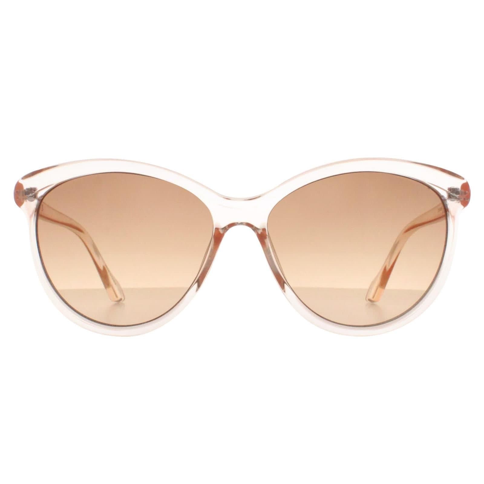 Calvin Klein CALVIN KLEIN Women's Cat Eye Crystal Beige Brown Gradient CK19534S