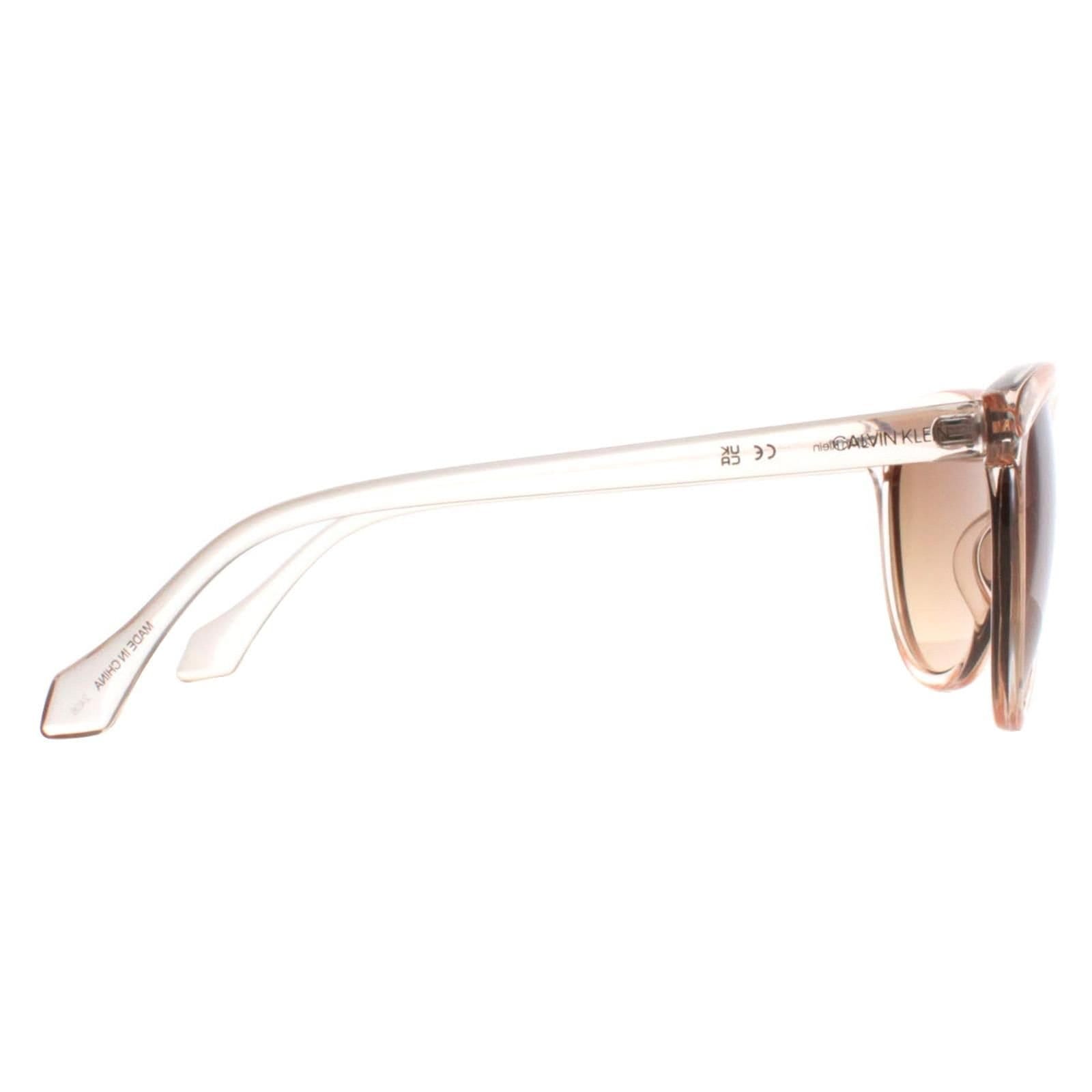 Calvin Klein CALVIN KLEIN Women's Cat Eye Crystal Beige Brown Gradient CK19534S - 4