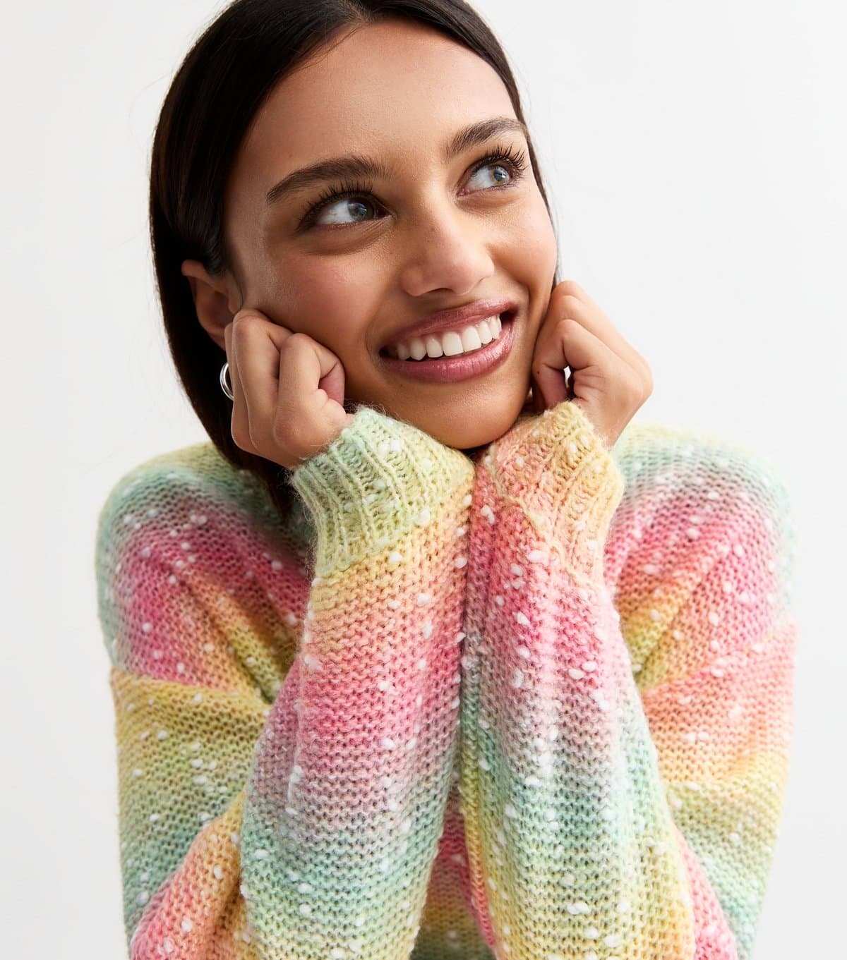 Sunshine Soul Women's Rainbow Knit Jumper Sunshine Soul New Look