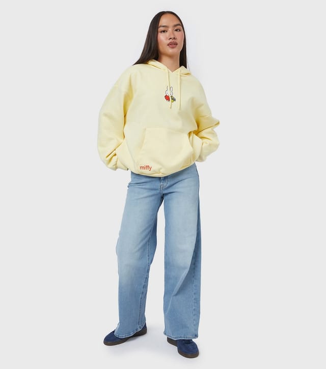 Skinnydip Women's Light Yellow Miffy Yellow Hoodie Skinnydip New Look - 2