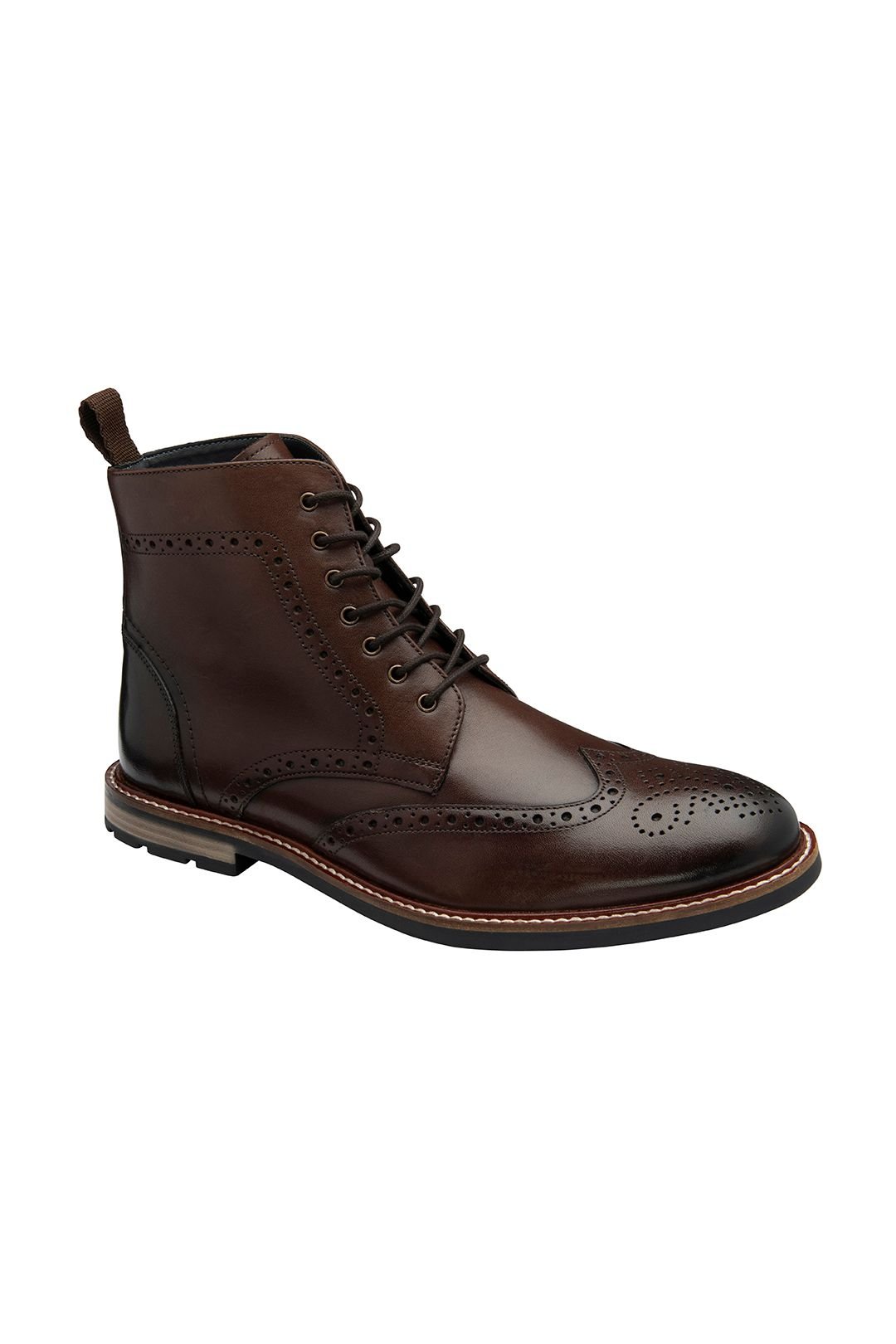 Frank Wright Frank Wright Men's 'Corby' Leather Lace-Up Boots in Brown - 2