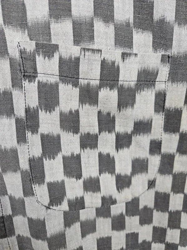 y2k Y2K Check Shirt Mens Medium Grey Pattern Skate Surf Casual Short Sleeve