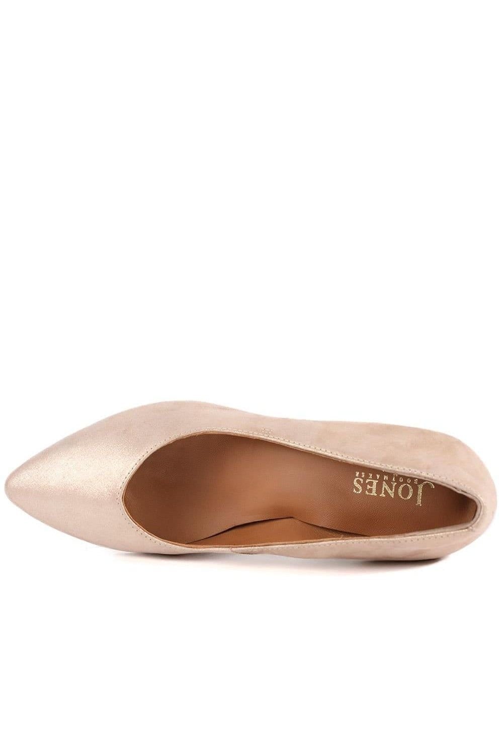 Jones Bootmaker Jones Bootmaker Women's Yulia Leather Stiletto-Heeled Court Shoes in Gold - 4