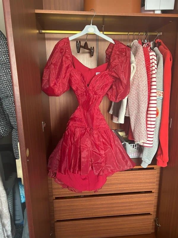 ASOS ASOS Luxe Red Mini Dress