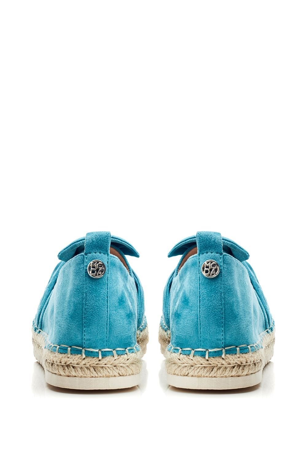 Moda In Pelle Moda In Pelle Women's 'Fionna' Alcantara Loafers in Turquoise - 3