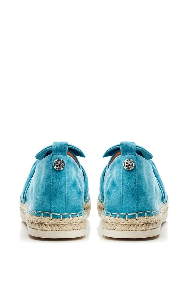 Moda In Pelle Moda In Pelle Women's 'Fionna' Alcantara Loafers in Turquoise - 3