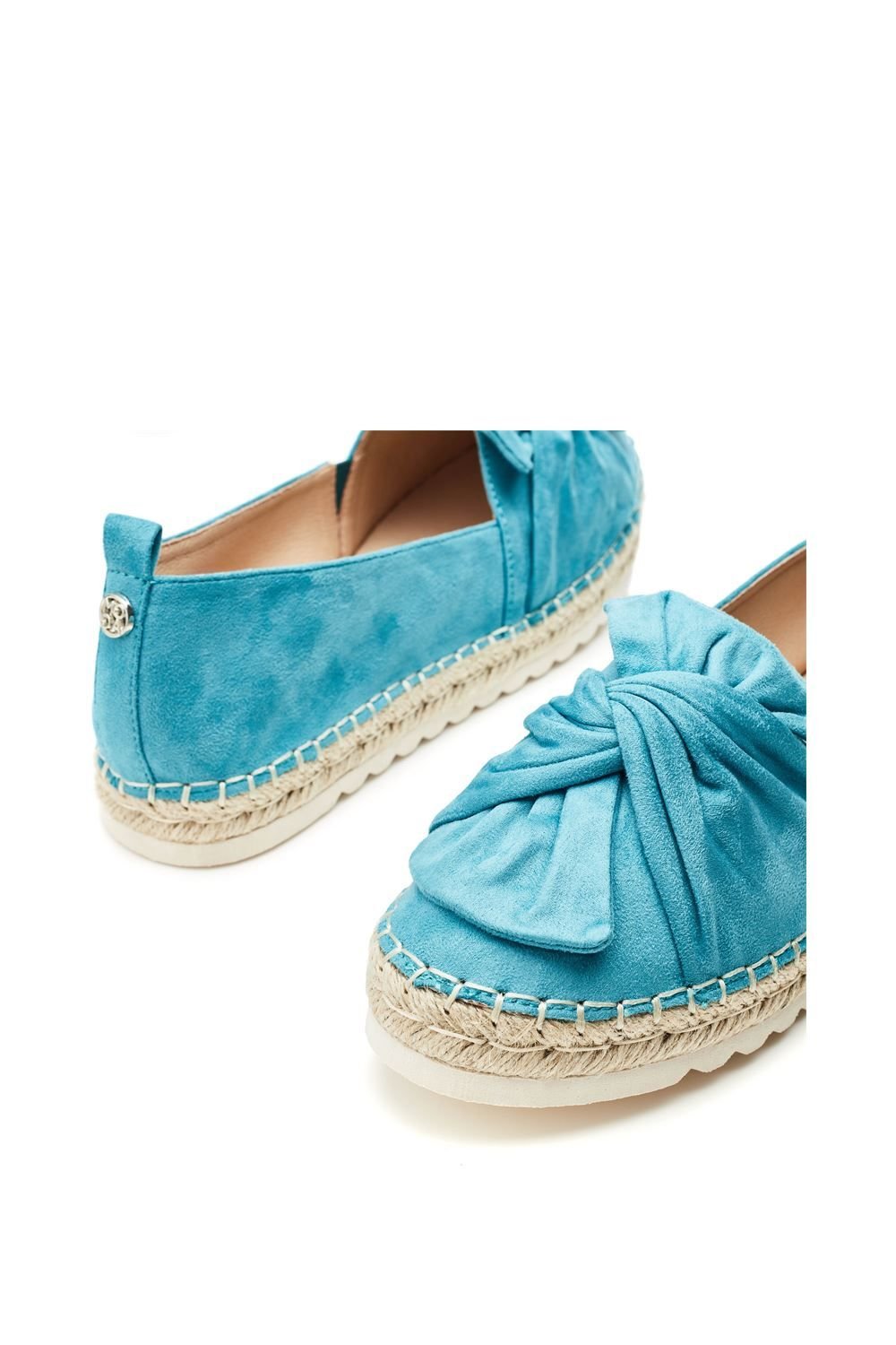 Moda In Pelle Moda In Pelle Women's 'Fionna' Alcantara Loafers in Turquoise - 4