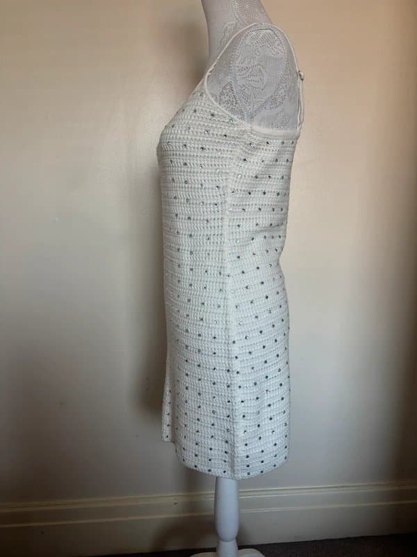 White Fox Boutique White fox embellished crochet mini dress