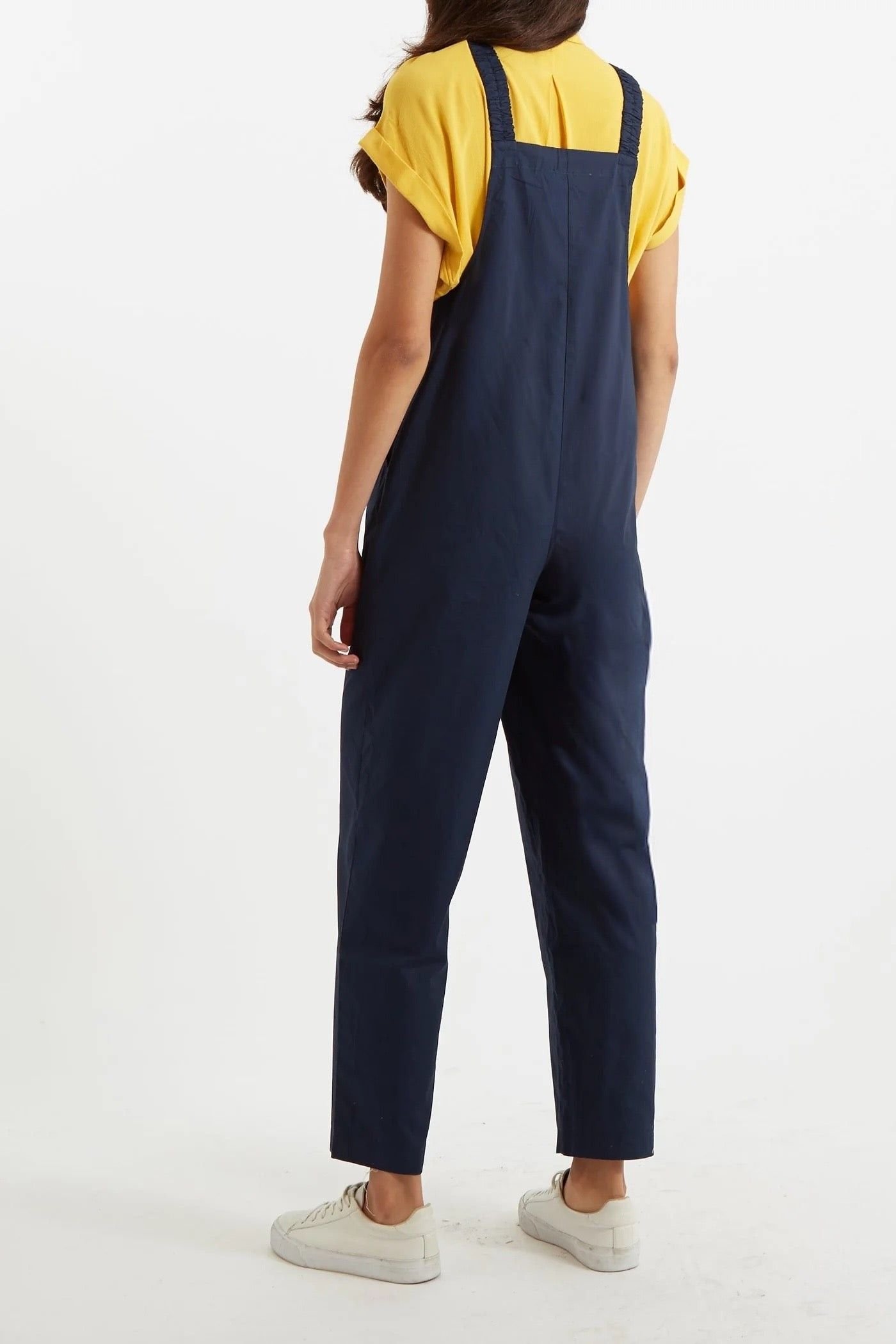 Louche Louche Women's Tippie Poplin Dungarees in Blue - 2